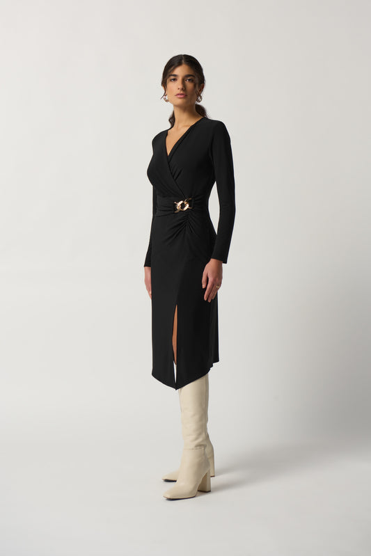 Long Sleeve Wrap Dress 233164