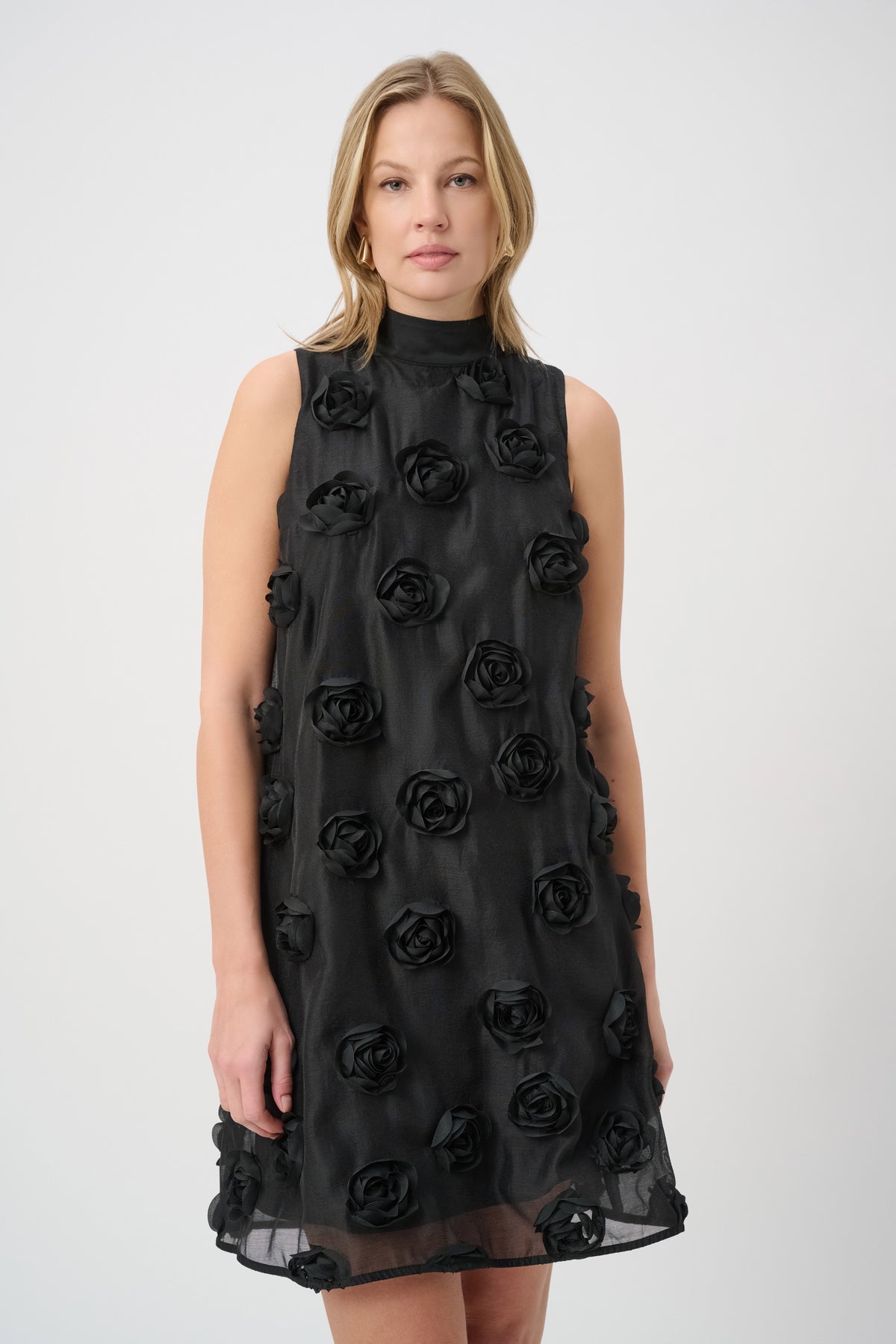 Textured Floral Trapeze Dress264201