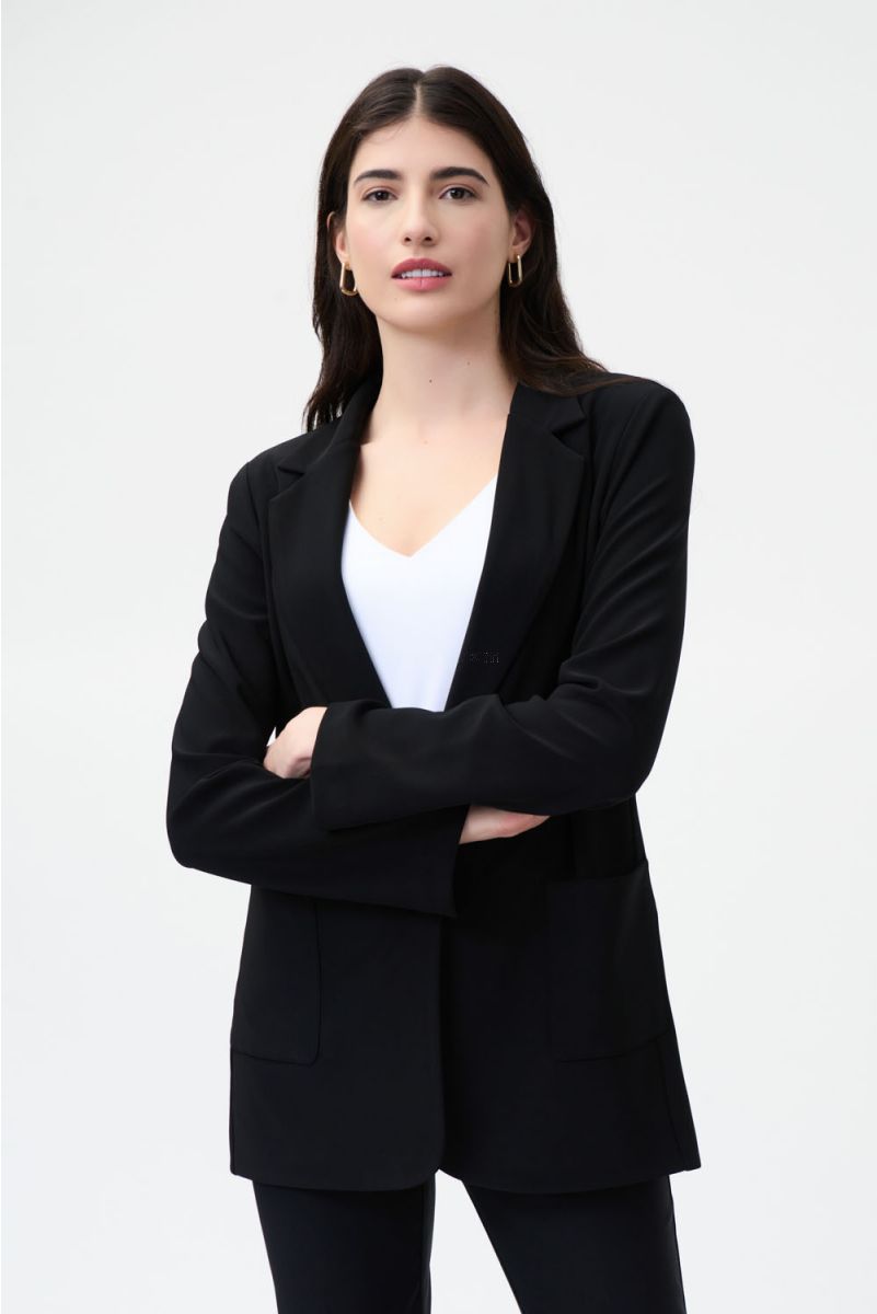 Joseph Ribkoff Black Single Button Blazer Style 221317